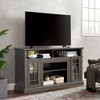 58" Modern TV Media Stand for TVs Up to 65" with Open and Closed Storage Compartments, Contemporary Entertainment Console for Living Room - 2 of 4
