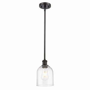 Bella - 1 Light Stem Hung Mini Pendant In Industrial Style-9.5 Inches Tall and 5.5 Inches Wide - 1 of 1