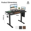 NicBex Standing Writing Desk Adjustable Height Sit Stand Home Office Desk with Splice Board for Living Room, Office - 4 of 4