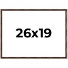 PosterPalooza | 26x19 Thin Bamboo Picture Frame, UV Acrylic, 2 Finishes - Gold and Brown - 2 of 4