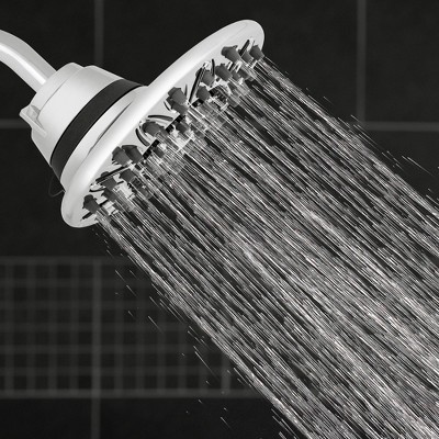 Waterpik Chrome 7-Setting Rainfall Wall Mounted Showerhead