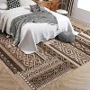 Vintage Patchwork Runner Rug - Machine Washable, Non-Slip, Stain-Resistant, Geometric Design, Foldable, Soft Low-Pile for Hallway - 3 of 4