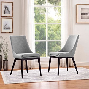 Set of 2 Viscount Dining Side Chair Fabric - Modway - 1 of 4