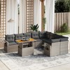 vidaXL Garden Sofa Set Grey - 2 of 4