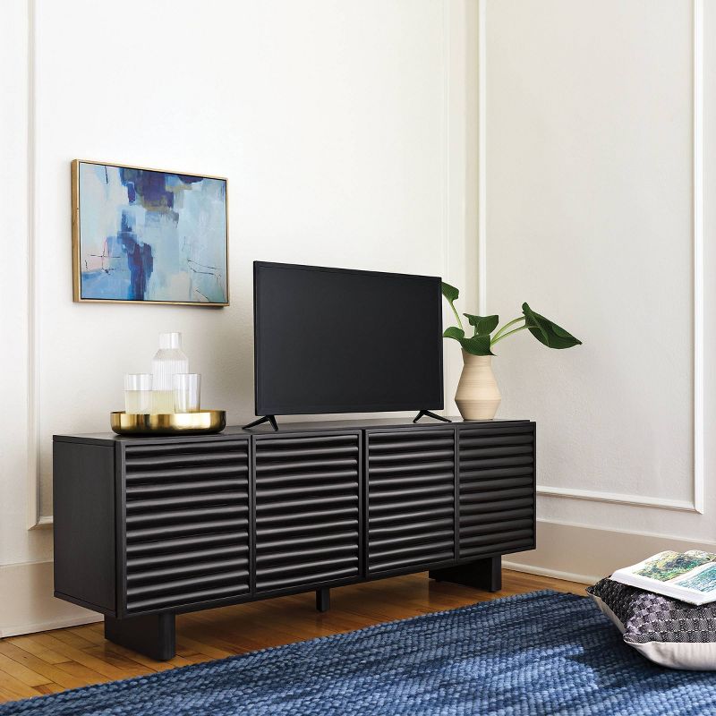 Fluted TV Stand for TVs up to 55&#34; Black - Threshold&#8482;, 2 of 7