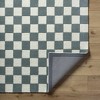 Hauteloom Timin Blue Gray Checkered Area Rug - 4 of 4