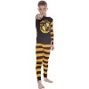 Harry Potter Kids Cotton Tight Fit Crest Pajamas All 4 Hogwarts Houses Available - 3 of 4