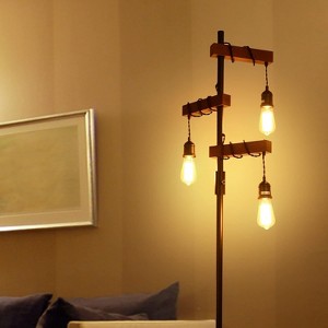 Vynxaria 68 Inch 3 Light Adjustable Floor Lamp in Farmhouse Tree Style, Sturdy Base, Perfect for Living Room, Bedroom and Office Decoration - 1 of 4