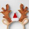 Reindeer Antler Christmas Headband - Wondershop™ Brown - 2 of 3