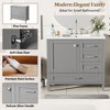 KTMBDW 36" Bathroom Vanity with Ceramic Sink, Freestanding Modern Bathroom Storage Vanity Cabinet with Soft Close Door & 3 Drawer - 3 of 4