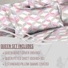 Superity Linen 180TC Dimensional Design Pink Duvet Set - 2 of 4