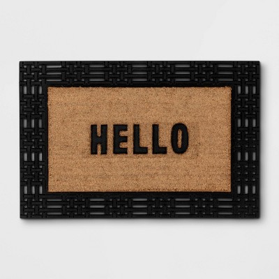 Hello Skinny Doormat Hello Narrow Doormat Small Space Hello Welcome Mat  Farmhouse Decor Rustic Decor Spring Doormat Mini Mat 