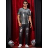 Lars Amadeus Men's Sequin Party Short Sleeve Metallic Club Glitter T-Shirts - 2 of 4