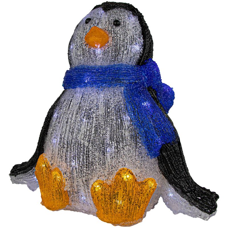 Northlight LED Lighted Commercial Grade Acrylic Baby Penguin Christmas Display Decoration - 12", 4 of 8
