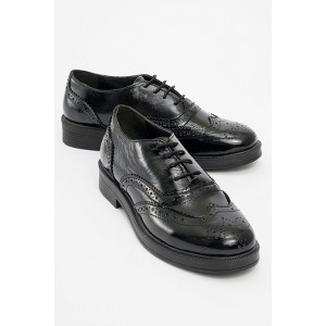 Avra - Black Patent Leather Oxford Shoes (Women) | Forever & Always Shoes - 1 of 4
