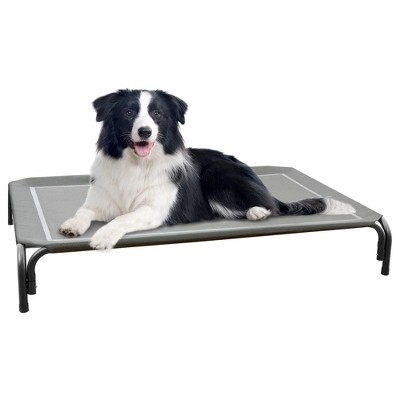 Teslin Fabric Elevated Dog Bed for Outdoor and Indoor Use - Spacious, Breathable & Durable