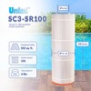 Unicel SC3-SR100 102 Square Foot 3 Oz Media Replacement Swimming Pool Filter Cartridge, 195 Pleats, Compatible with Sta-Rite Posi-Flo Models - 2 of 4