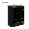 Modern Wardrobe Closet Cabinet with Hanging Rods and Drawers for Bedroom Storage,Freestanding 3 Door Armoire Organizer-LAOTIES - 4 of 4