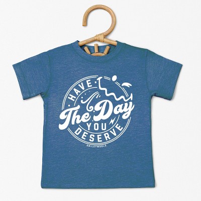 The Juniper Shop SmileyWorld Have The Day You Deserve Circle Toddler Short Sleeve Tee