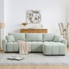 KTMBDW Sectional Couches for Living Room, L-Shaped Sofa Couch with Boucle Fabric, 3 Seat Sofa Set for Apartment - 2 of 4