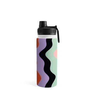 MariaMariaCreative Waves Stripe Multi Water Bottle - Society6 - 1 of 4
