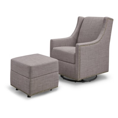 sierra swivel glider and ottoman by million dollar baby