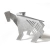 HomeRoots Aluminum 5" Aries Zodiac Origami Geometric Sculpture - 4 of 4
