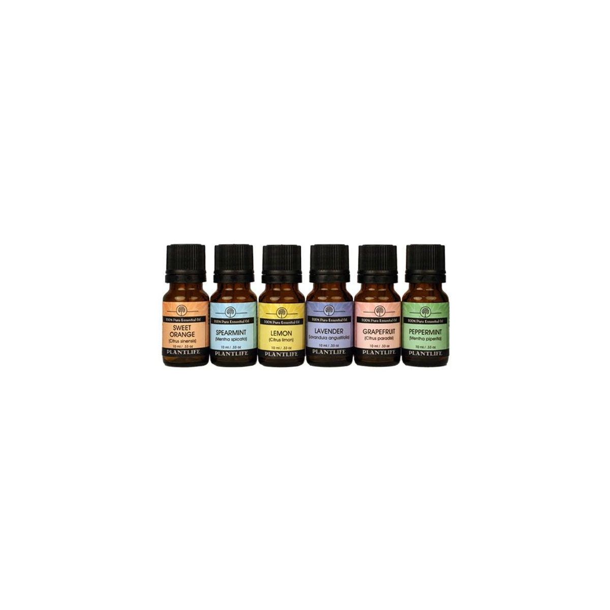 Plantlife for The Home Set 6-pack (Sweet Orange, Spearmint, Lemon, Lavender, Grapefruit, Peppermint) Aromatherapy Oil Set - No Additives - 10 ml - thumbnail 4