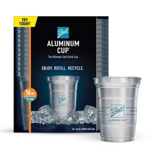 Ball Aluminum Cup Recyclable Party Cups - 16oz/24pk - 1 of 4