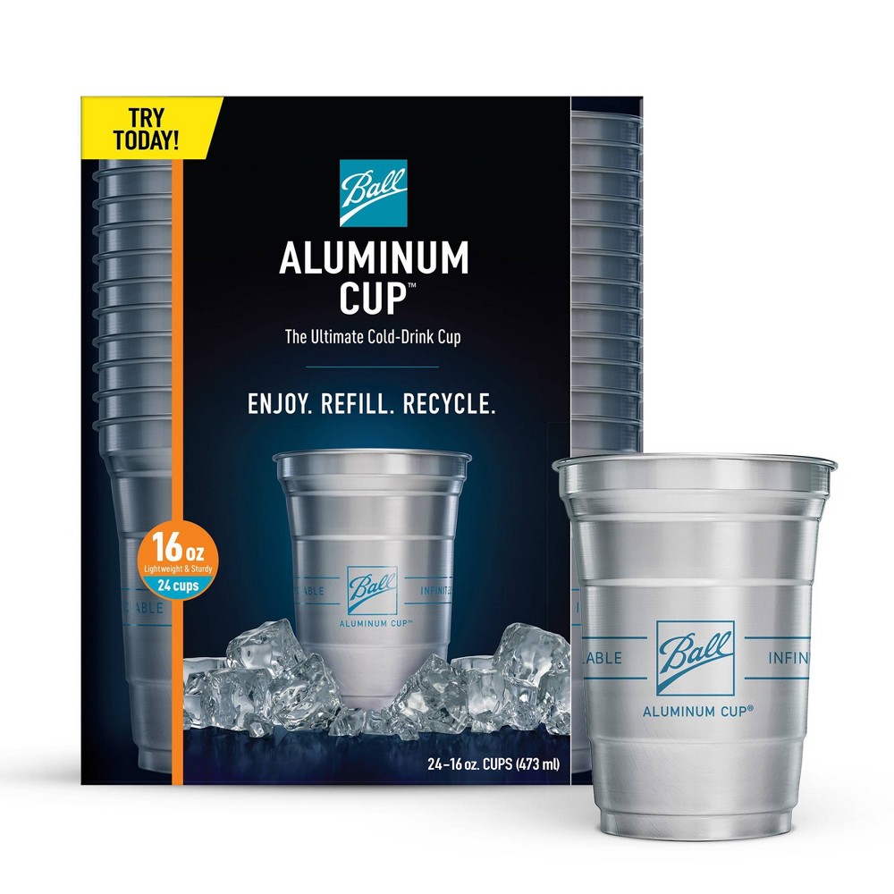 Ball Aluminum Cup Recyclable Party Cups - 16oz/24pk