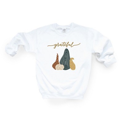 Simply Sage Market Women's Graphic Sweatshirt Boho Grateful Pumpkins