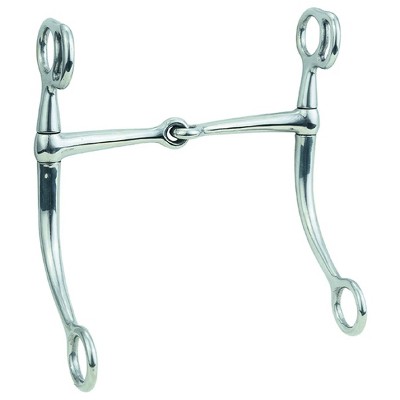 Weaver Leather O-Ring Snaffle Bit 5" Nickel Plated Malleable Iron Average Horse