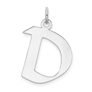 Black Bow Jewelry Sterling Silver Karlie Collection Artisan Block Initial Charm Letter D - 1 of 4