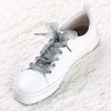 INSPIRE CHIC Sneakers Flat Snow Yarn Wide Transparent Shoe Laces 1" Width 2 Pairs - 2 of 4