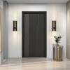 POWLIG 13.7" 1-Light Black Modern Wall Sconces with Crystal Bubble Tube - Rechargeable Battery Operated - 4 of 4