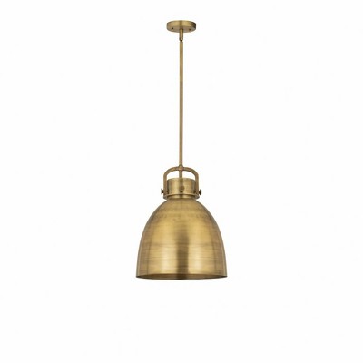 Newton Bell - 1 Light Pendant In Industrial Style-20.25 Inches Tall and 14 Inches Wide