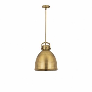 Newton Bell - 1 Light Pendant In Industrial Style-20.25 Inches Tall and 14 Inches Wide - 1 of 1