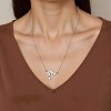 Silver Copper Heartbeat & Star Modern Unisex Necklace - 2 of 4