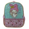 Hello Kitty My Melody 4 Piece Backpack Set, Kawaii Flip Sequin Anime School Bag for Girls with Zip Front Pocket, Pink - 3 of 4