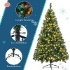 6FT Pre-Lit Aspen Fir Artificial Christmas Tree Set with Wreath & Garland, Xmas Tree with Multi-Color LED Lights - Maison Boucle - 4 of 4