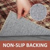 Nasitip Washable Rug-Modern Plaid Area Rug Non Slip Soft Rugs-Low Pile Foldable Floor Cover Accent Carpet - 4 of 4