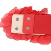 Elerevyo Women's Big Double-Flower Stretchy Elastic Wide Chunky Dress Waistband Belts - 3 of 4