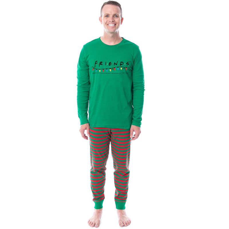 Friends The TV Series Christmas Lights Holiday Matching Family Pajama Set, 2 of 4