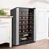 Koolatron Wine Cooler Refrigerator 24 Bottle Compact Wine Cellar, Small Freestanding Wine Fridge: Glass Door, 6 Shelves - 2 of 4