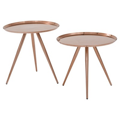 copper side table target