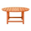WestinTrends Dylan 5-Piece Outdoor Patio HDPE Adirondack Chair With Round Coffee Table Conversation Set - 3 of 4