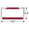 Northwestern Oklahoma State University Mascot Full Size Standard License Plate Metal Frame - 4 of 4