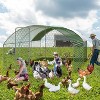 Large Metal Chicken Coop with Run, Walkin Poultry Cage for Yard with Waterproof Cover, Doom Roof for Hen House, Duck and Rabbit - 2 of 4