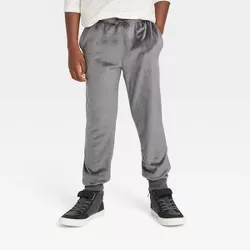Boys' Pull-On Microfleece Jogger Sweatpants - Cat & Jack™ Charcoal Gray S