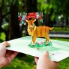 Paper Love 3D Christmas Reindeer Pop Up Christmas Card, 100% Recycled and Eco-Friendly, 8" x 6" Cover - With Note Tag - 3 of 4